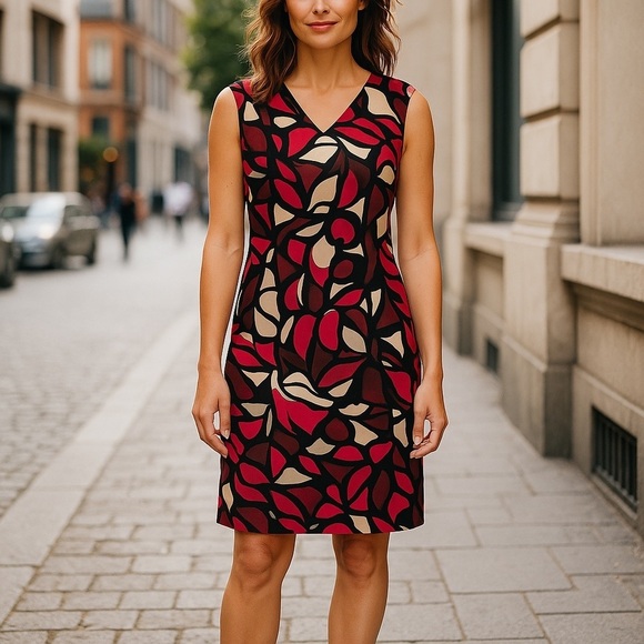 Jones New York Collection Size 6 Sydney Ponte Stretch Dress | Bloomingdale's - Picture 2 of 3